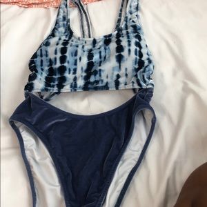 Victoria Secrets Retro bathing suit blue